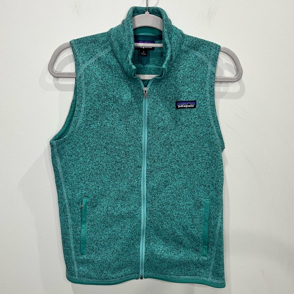 Patagonia Jackets & Blazers - Patagonia Turquoise Better Sweater Vest Women’s Size S Pockets Full Zip Outdoor